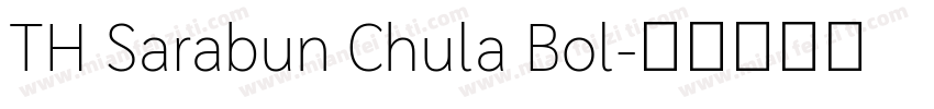 TH Sarabun Chula Bol字体转换